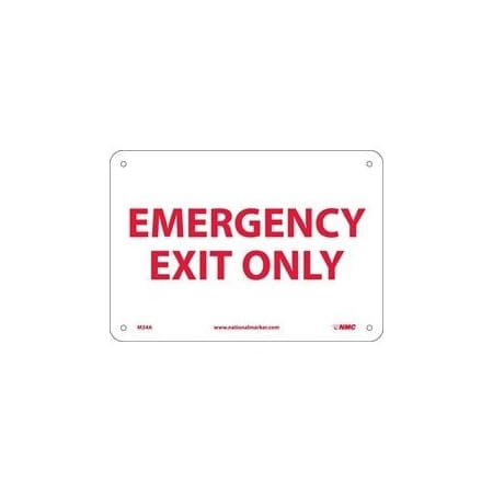 Nmc EMERGENCY EXIT ONLY ,  M34AG